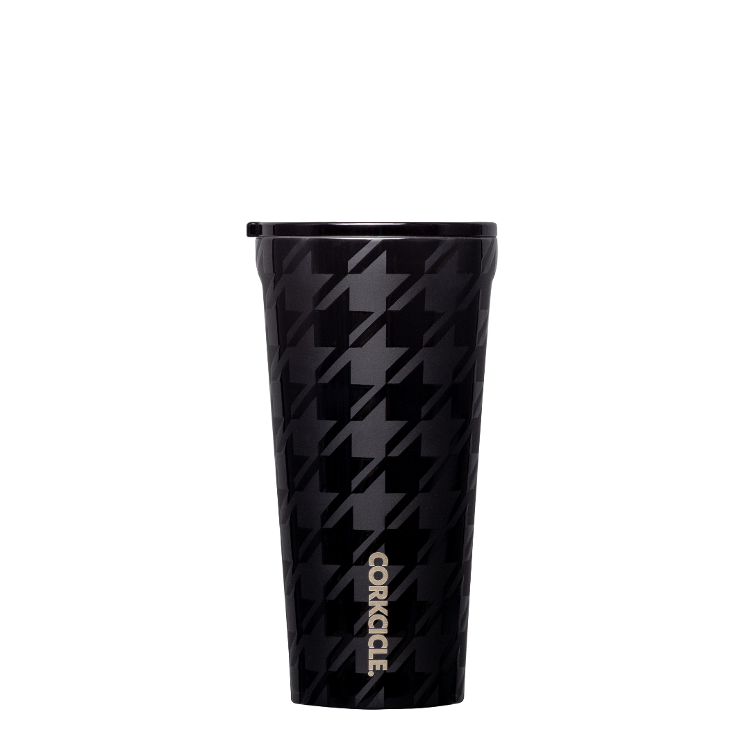 Tumbler - 16oz Onyx Houndstooth