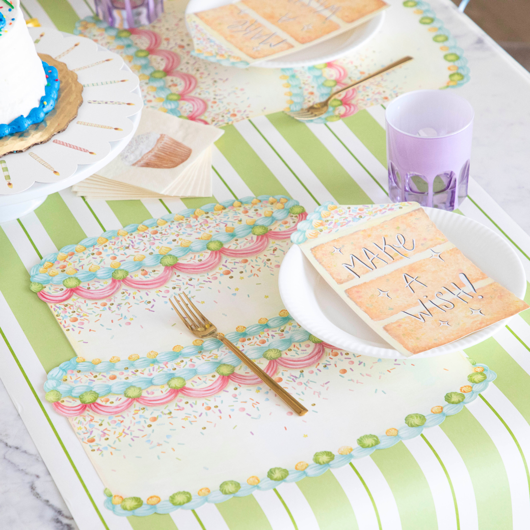 Die-cut Birthday Cake Placemat