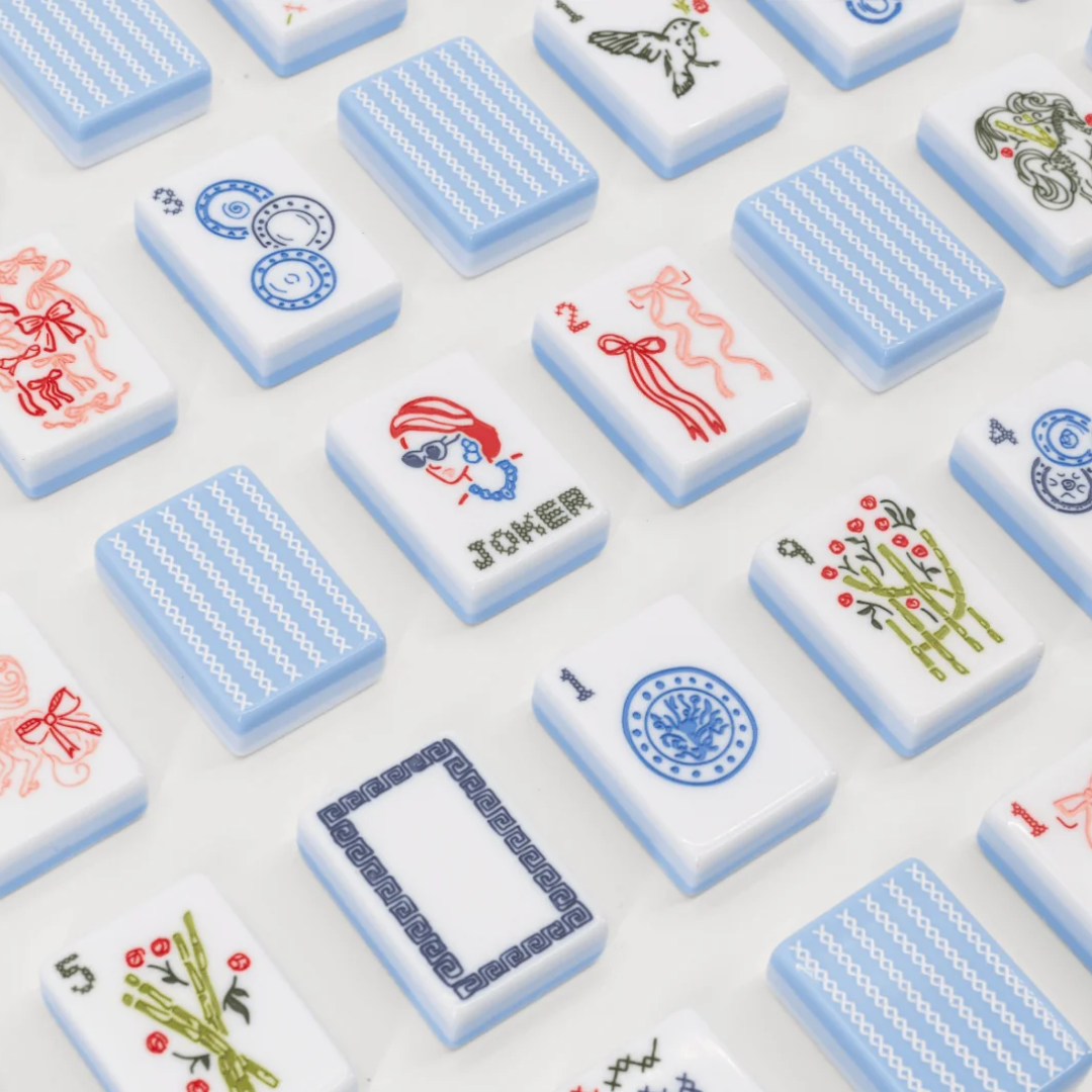 Miss Darling Cameo Blue Tiles - Miss Mahjong