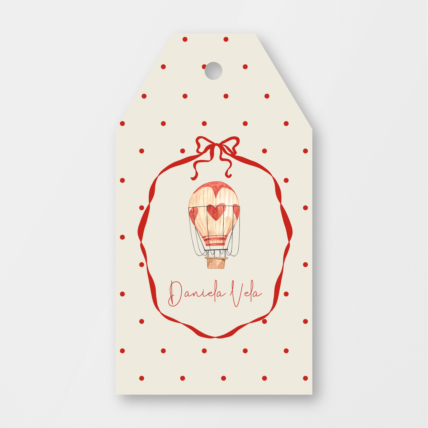 Balloon Ribbon Tag