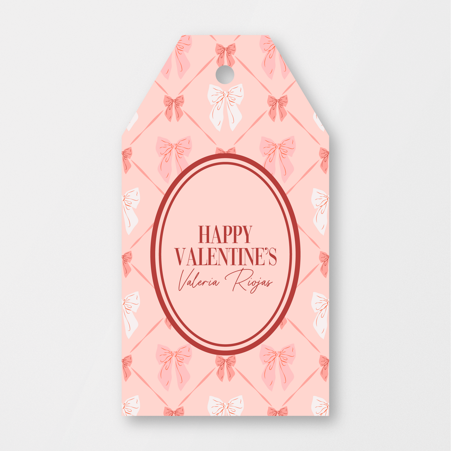 Blush Bows Tag