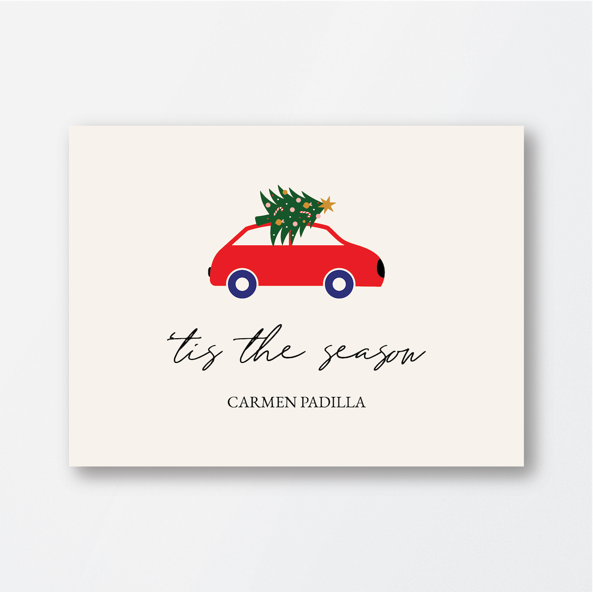 Christmas Car Card