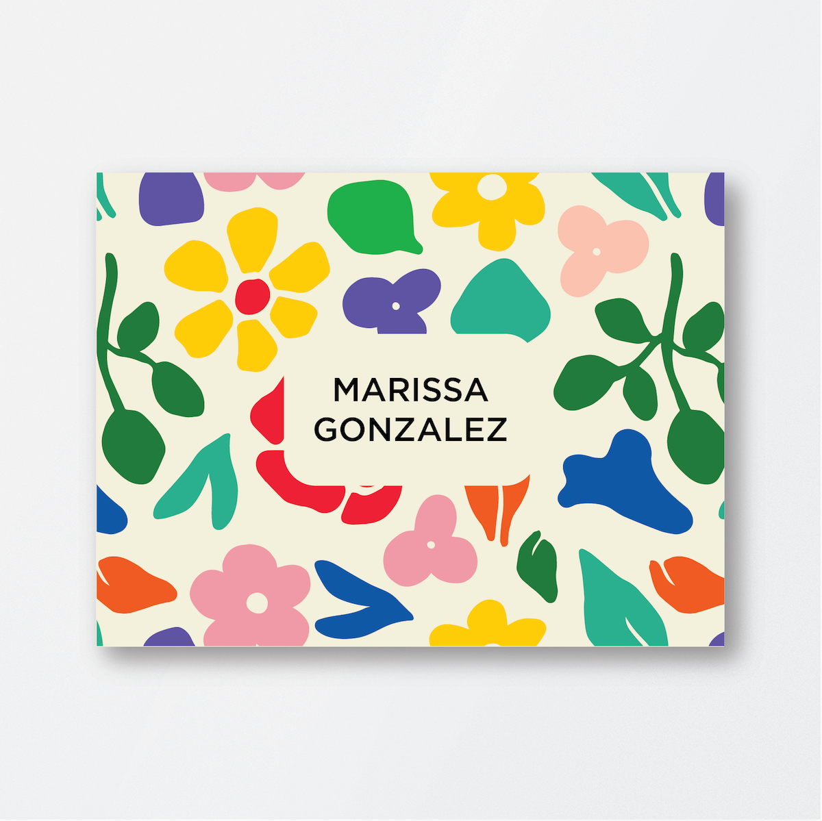 Colorful Retro Print Card
