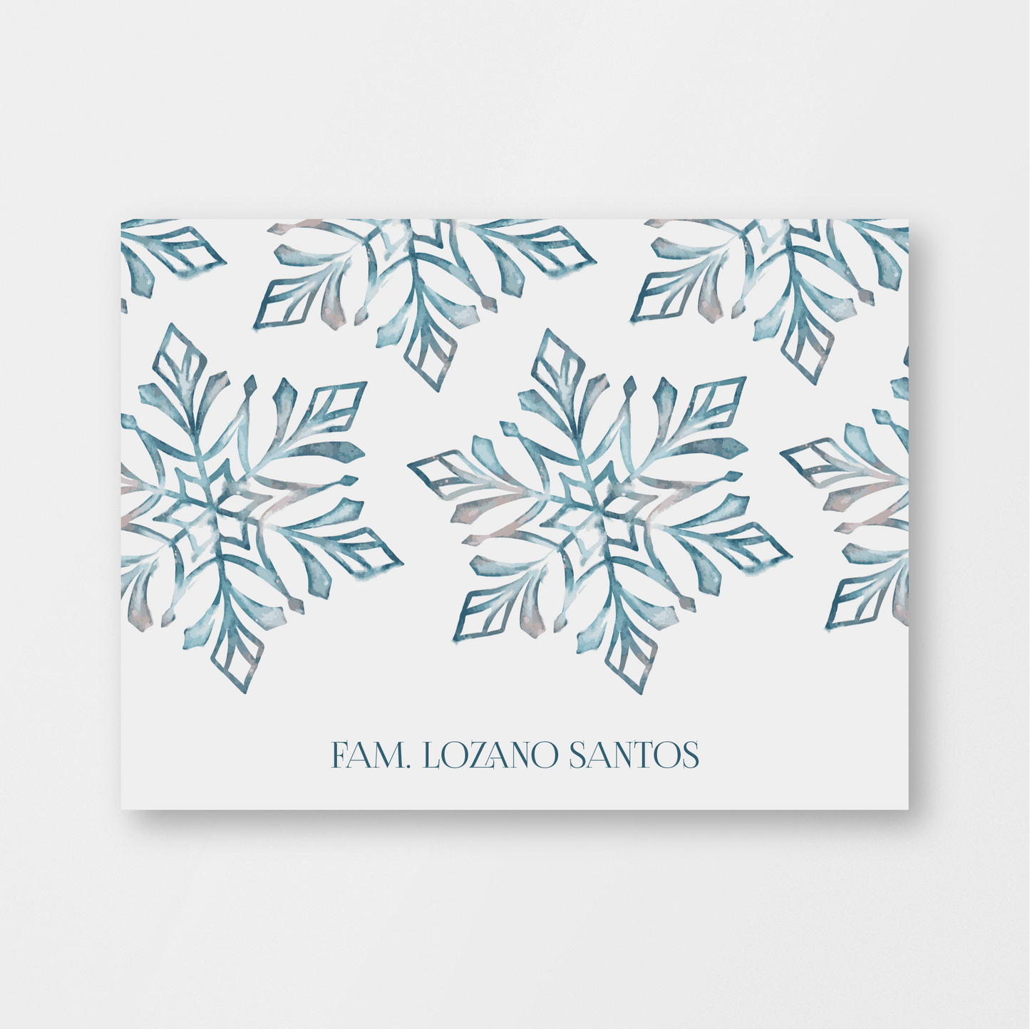 Frosted Snowflakes Card