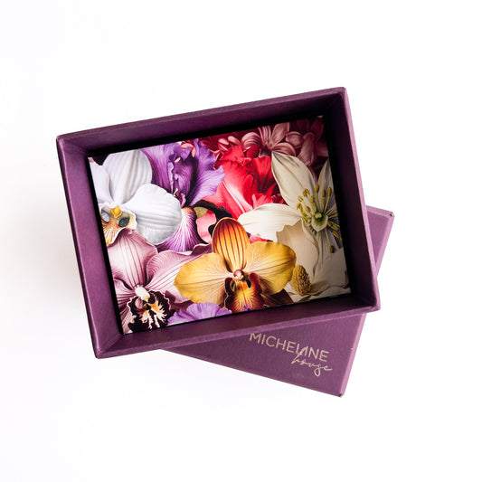 Book of flowers Purple Box