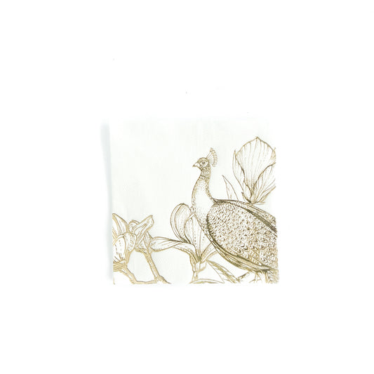 Peacock Cocktail Napkin