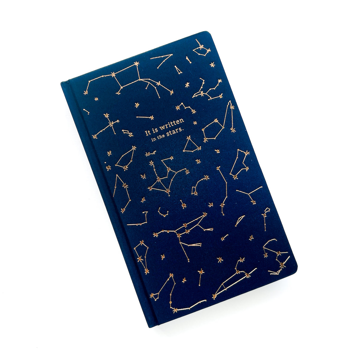 Cloth Journal - Navy Constellations "It Is Written In The Stars"