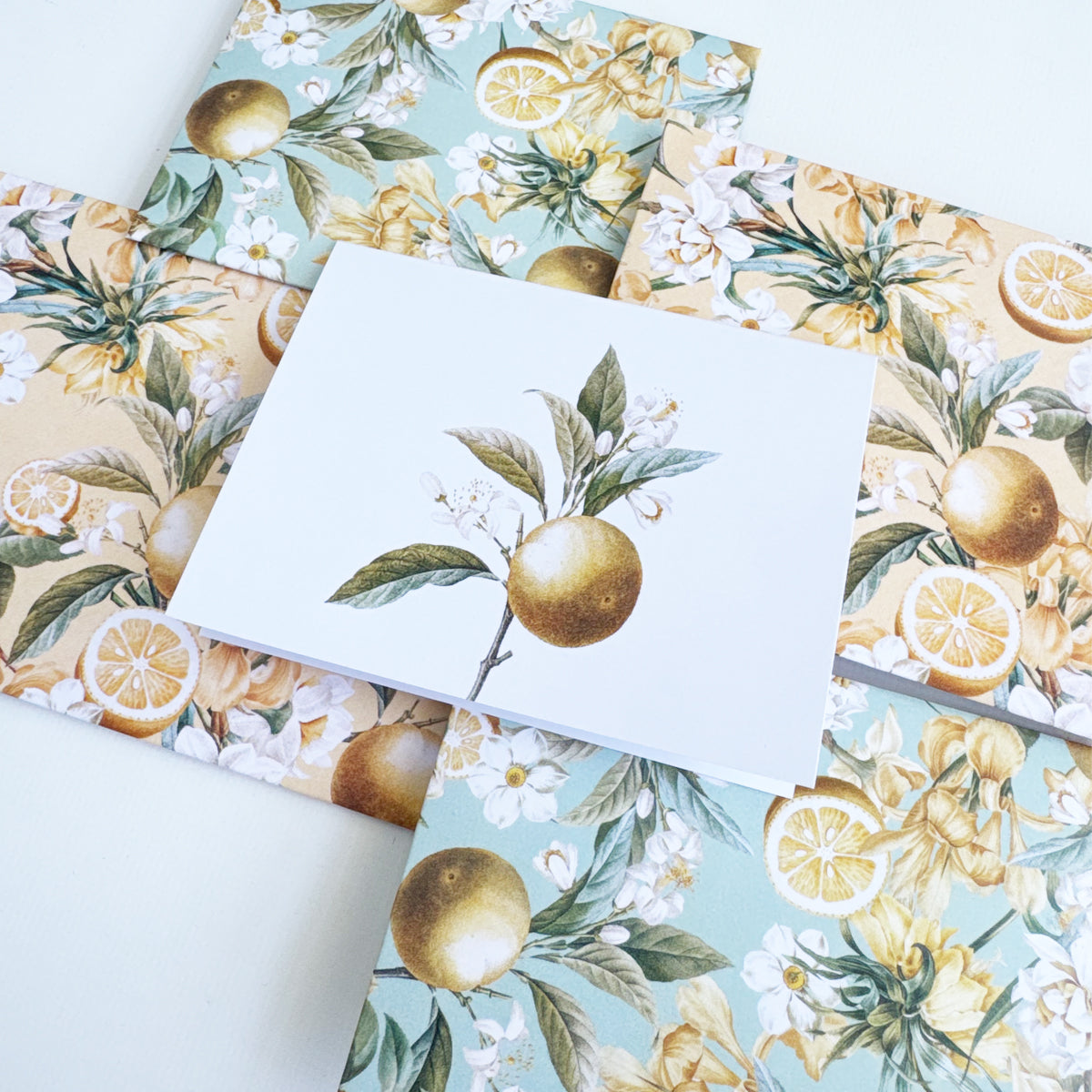 Citrus Grey Stationery Box