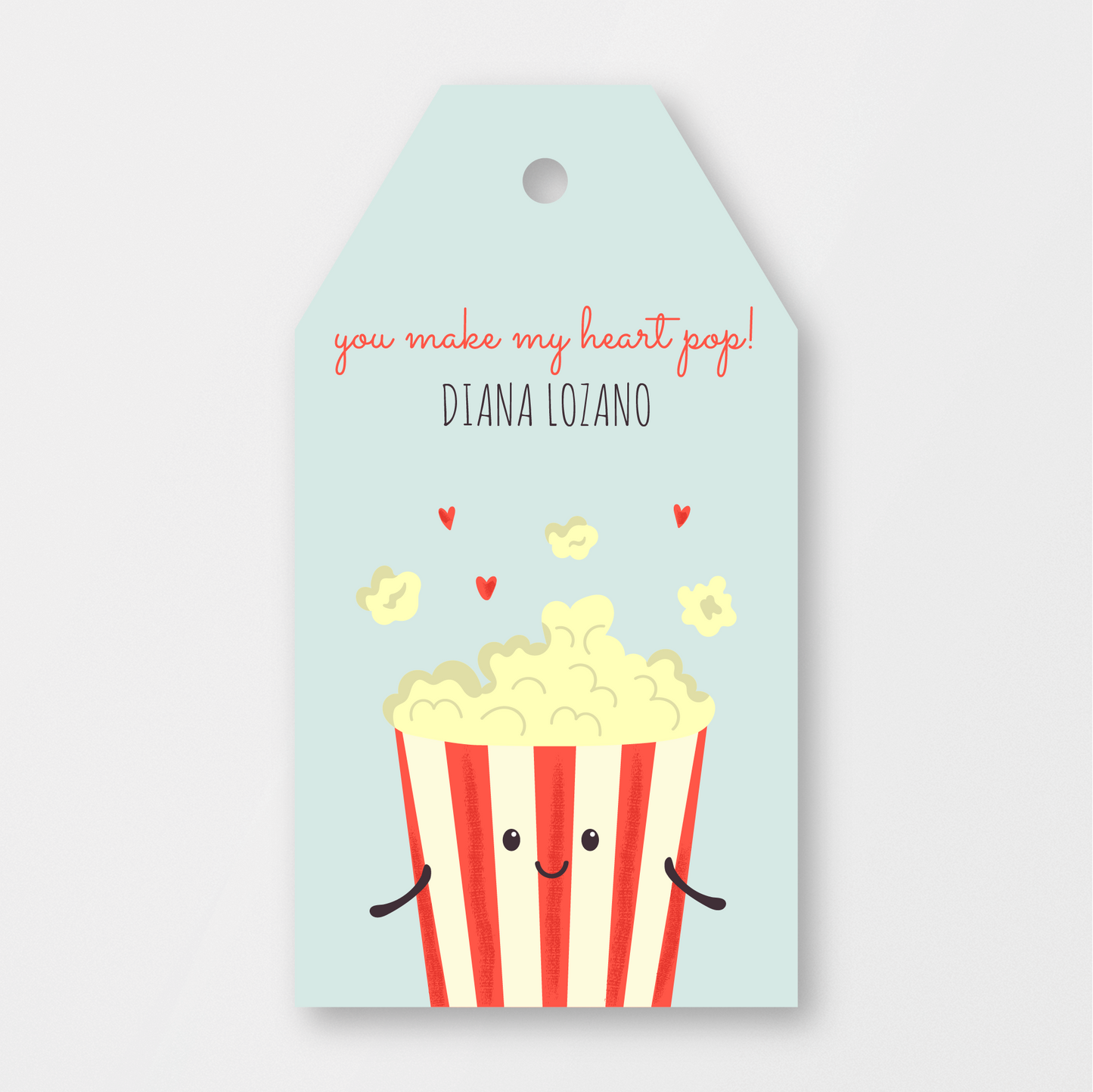 Light Heart Pop Tag