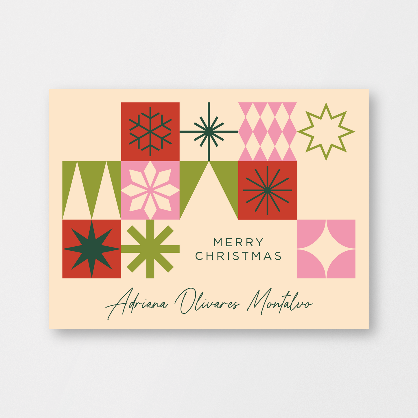 Merry Geometrics Card