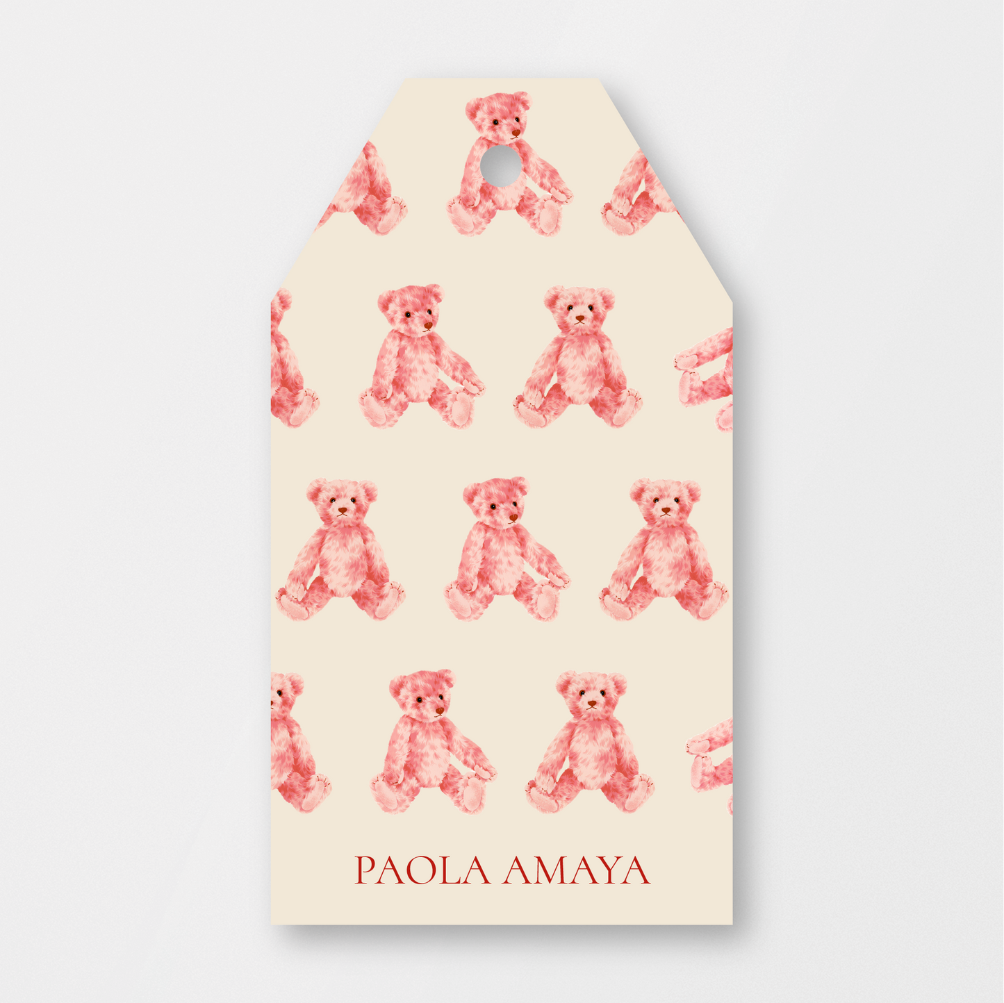 Pink Bears Tag