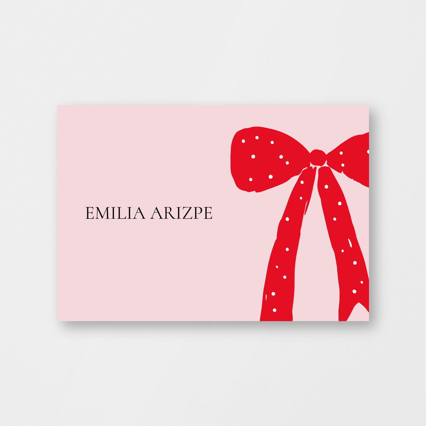 Polka Red Bow