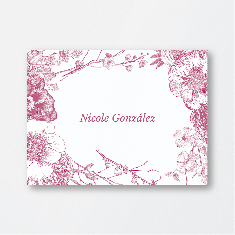 Rose Spring Flowers Card