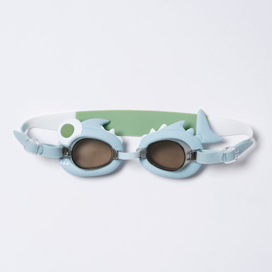 Mini Gafas Natación Shark Tribe Caqui