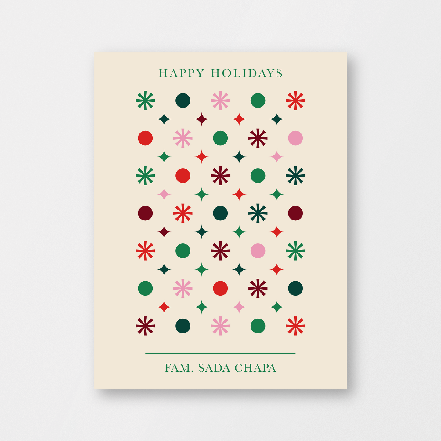 Snowflakes & Stars Card