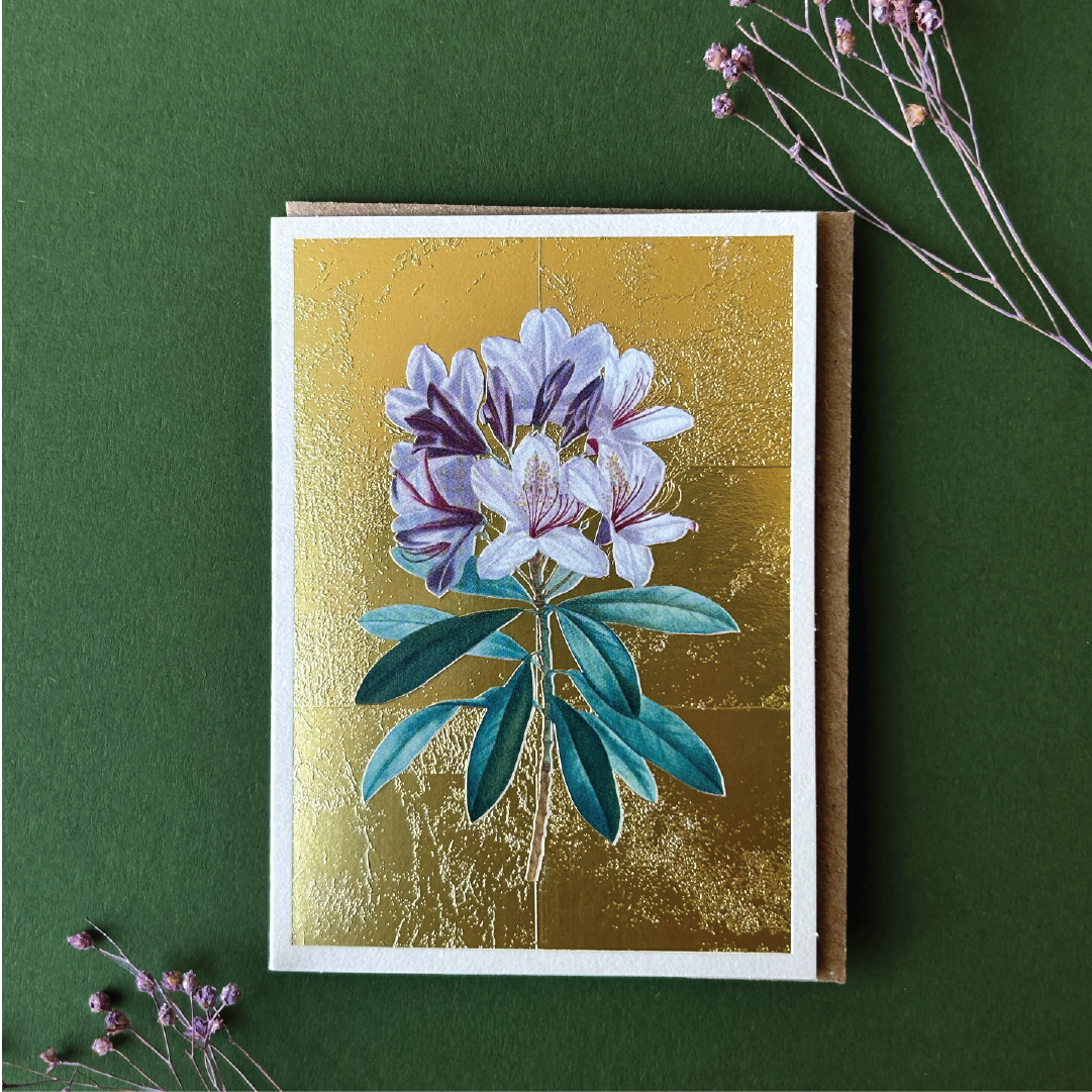 Rhodedendron Mini Greeting Card