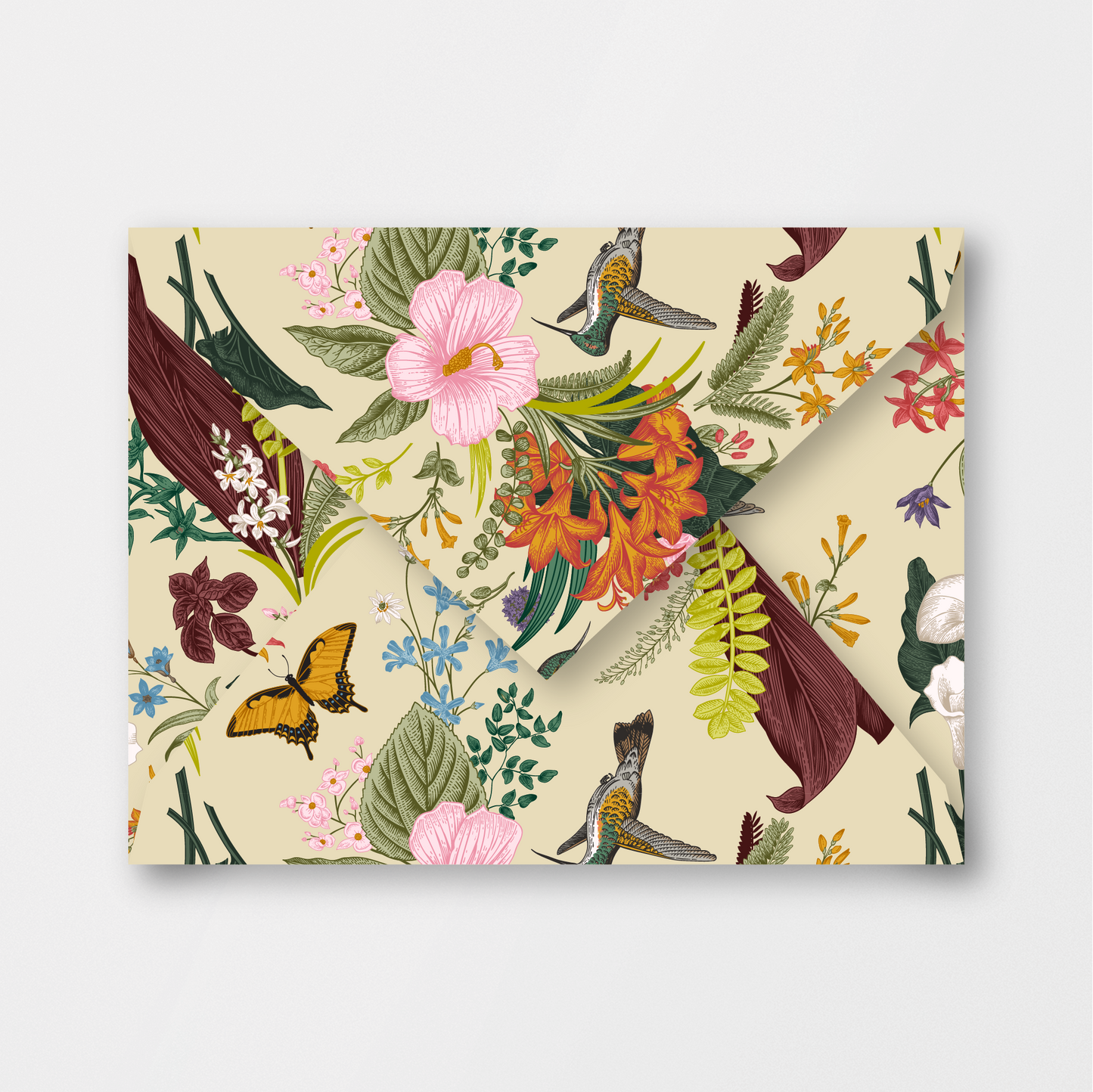 Vintage Botanical Card & Envelope