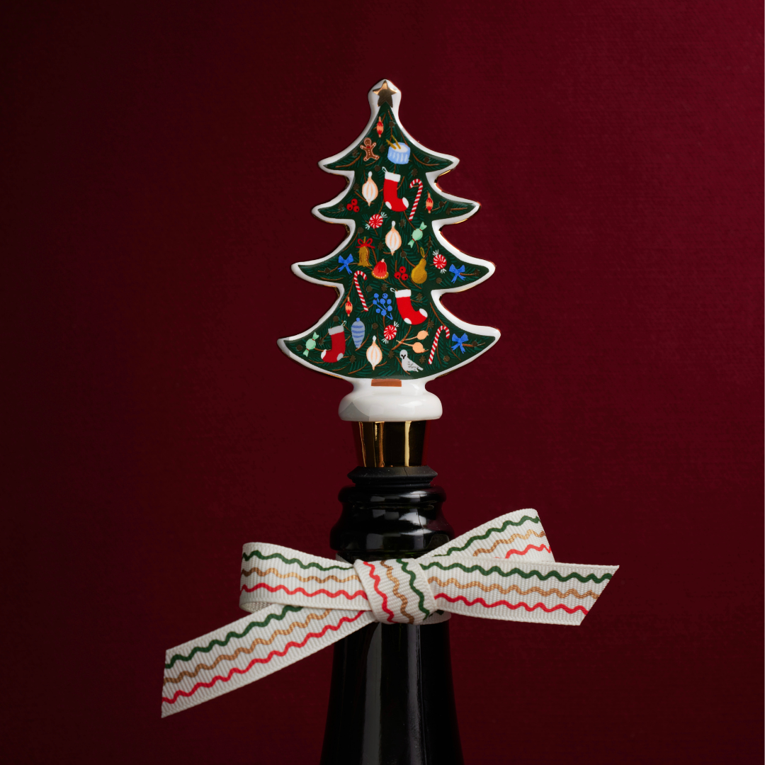 Nutcracker Porcelain Wine Stopper Set