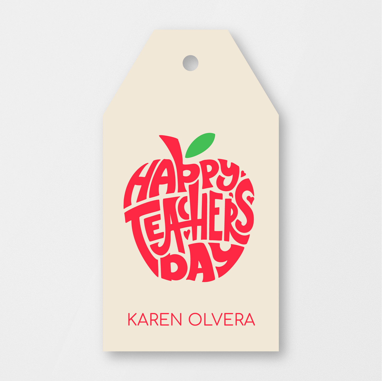 Wordy Apple Tag