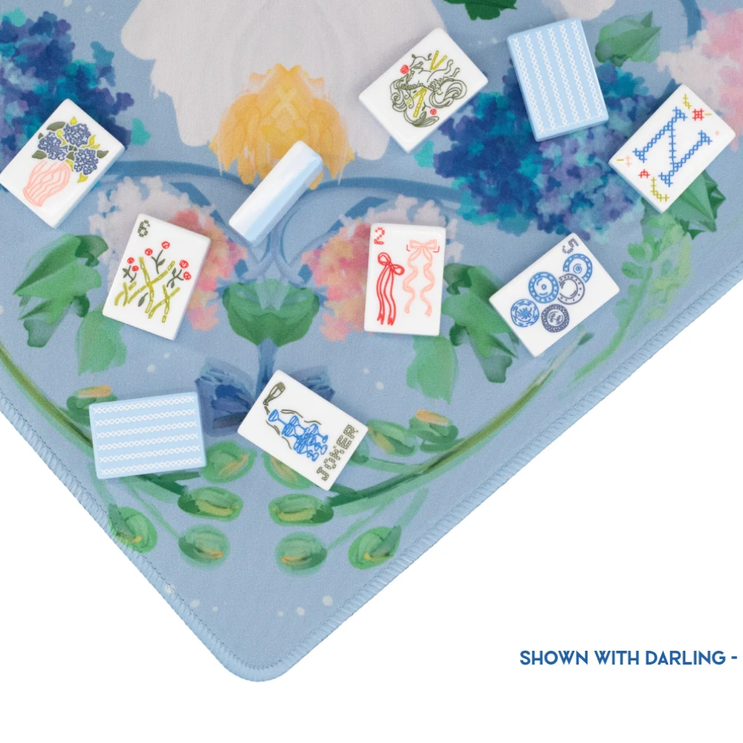 Powder Blue Garden Party Mat - Miss Mahjong
