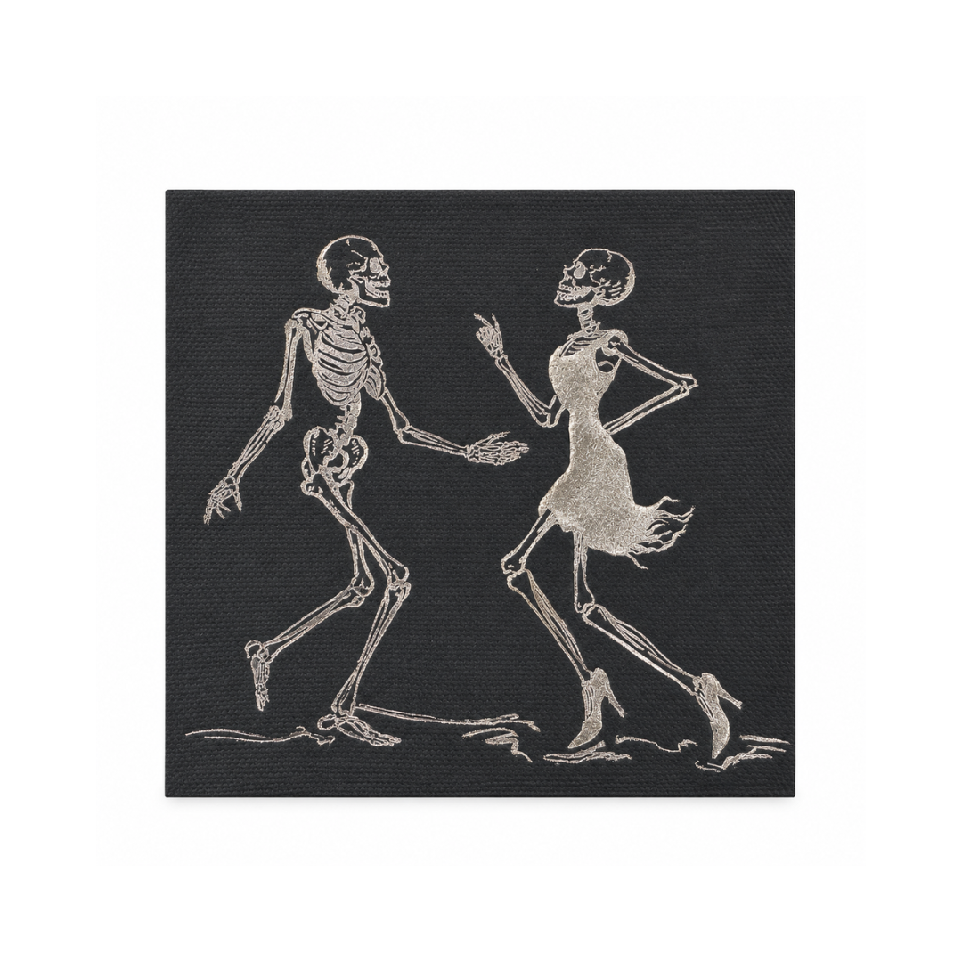 Skeletons Cocktail Napkin