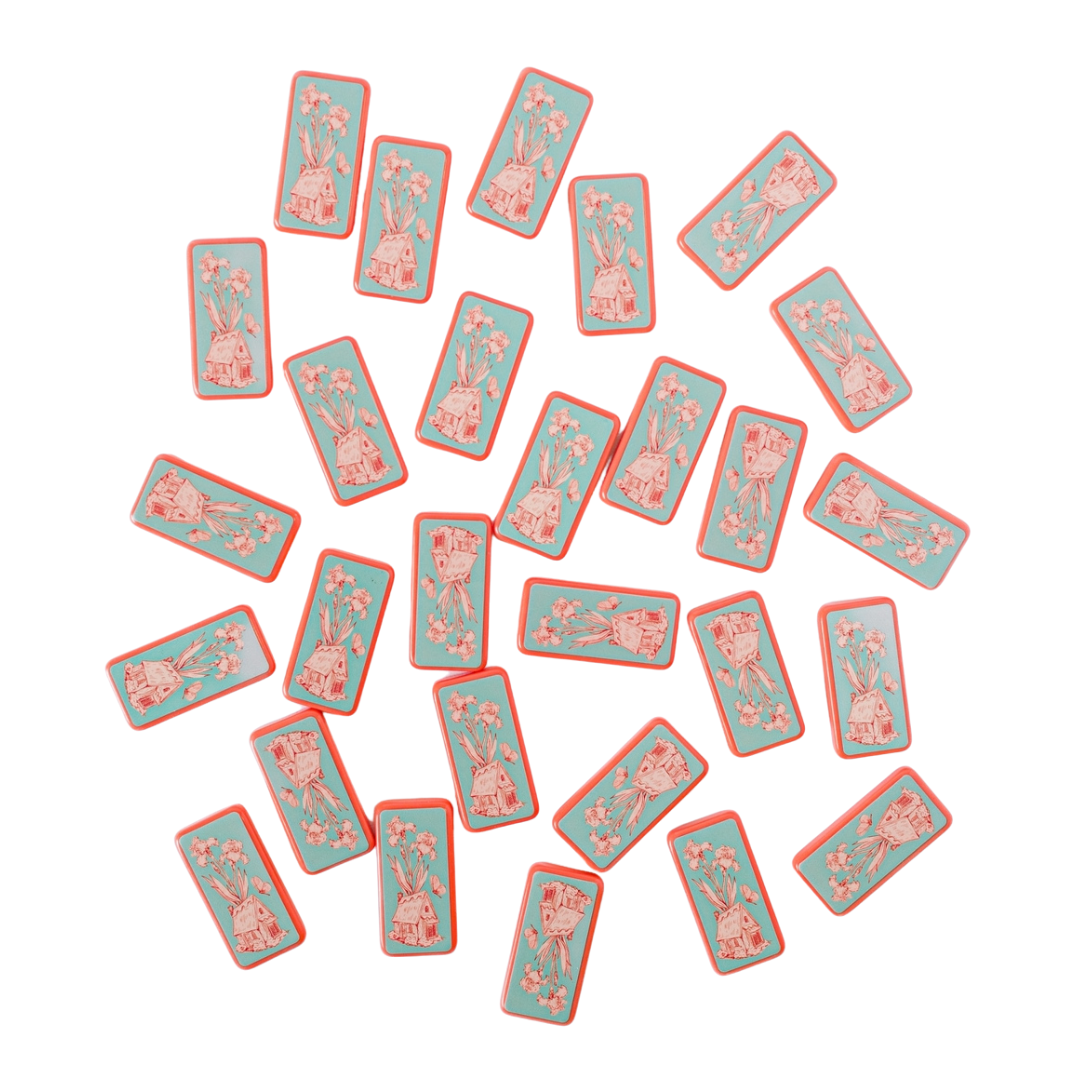 Fairy House Toile Domino Set