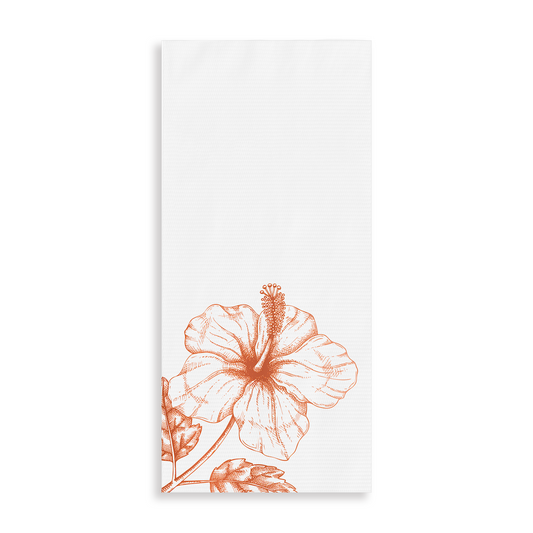 Rose Gold Hibiscus Guest Towels