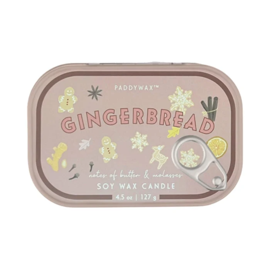 Bistro 4.5 oz Tin Candle - Gingerbread