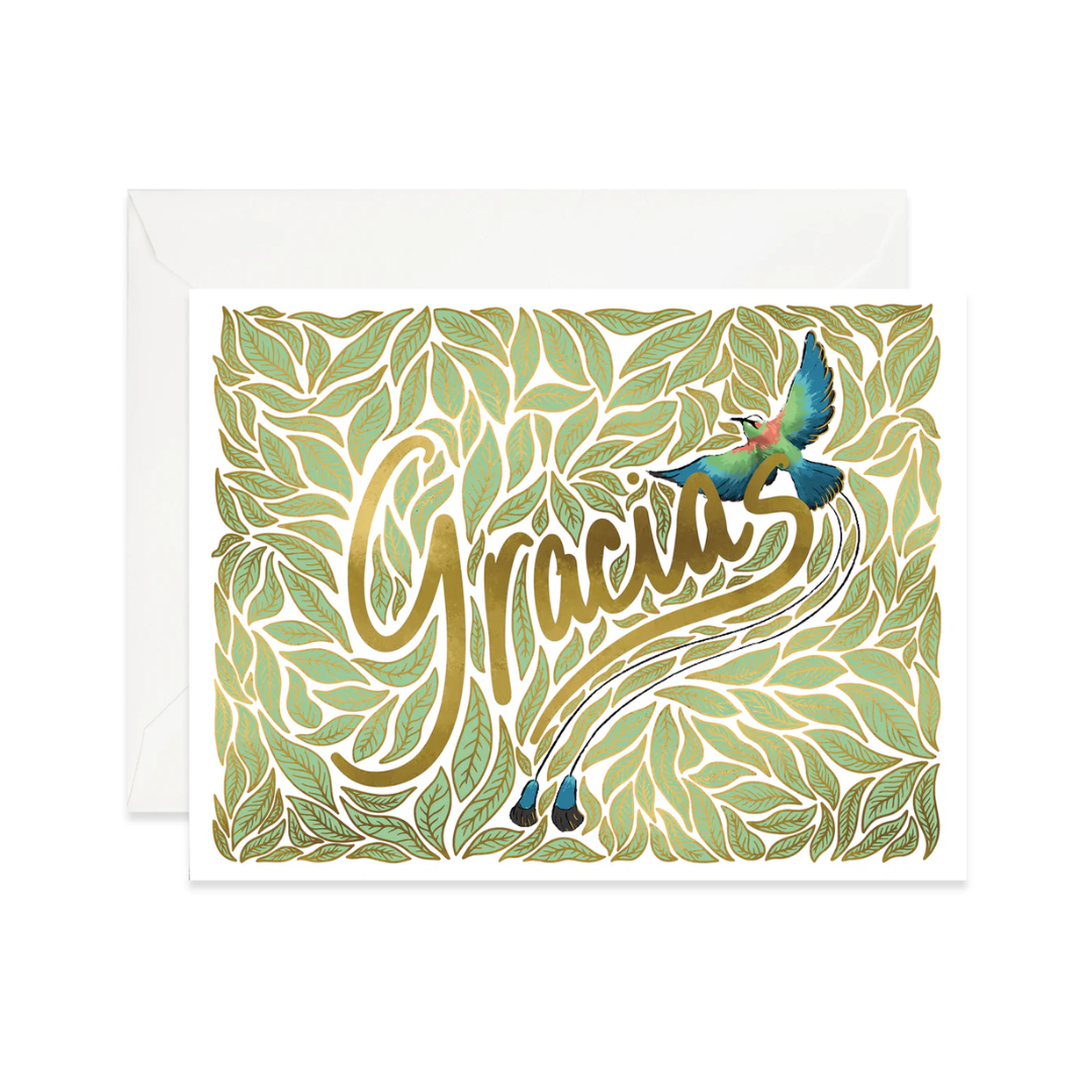 Gracias Bird Card