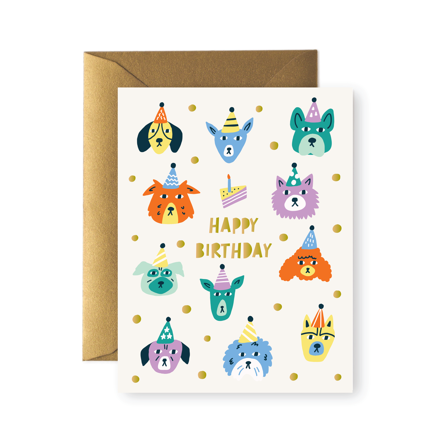 Dogs Bday Greeting Card