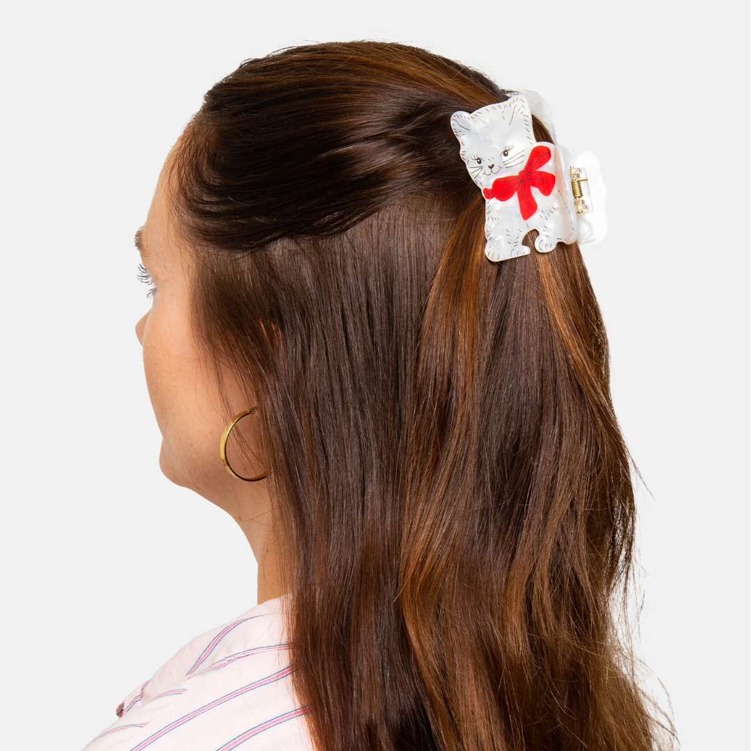 Hair Claw - Vintage Cat