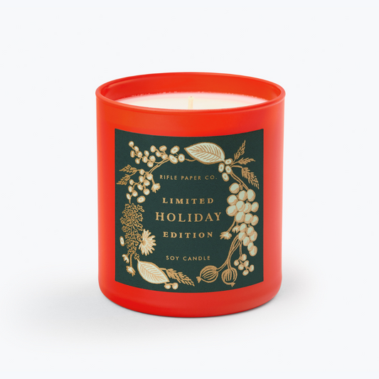 Holiday 9 oz Glass Candle