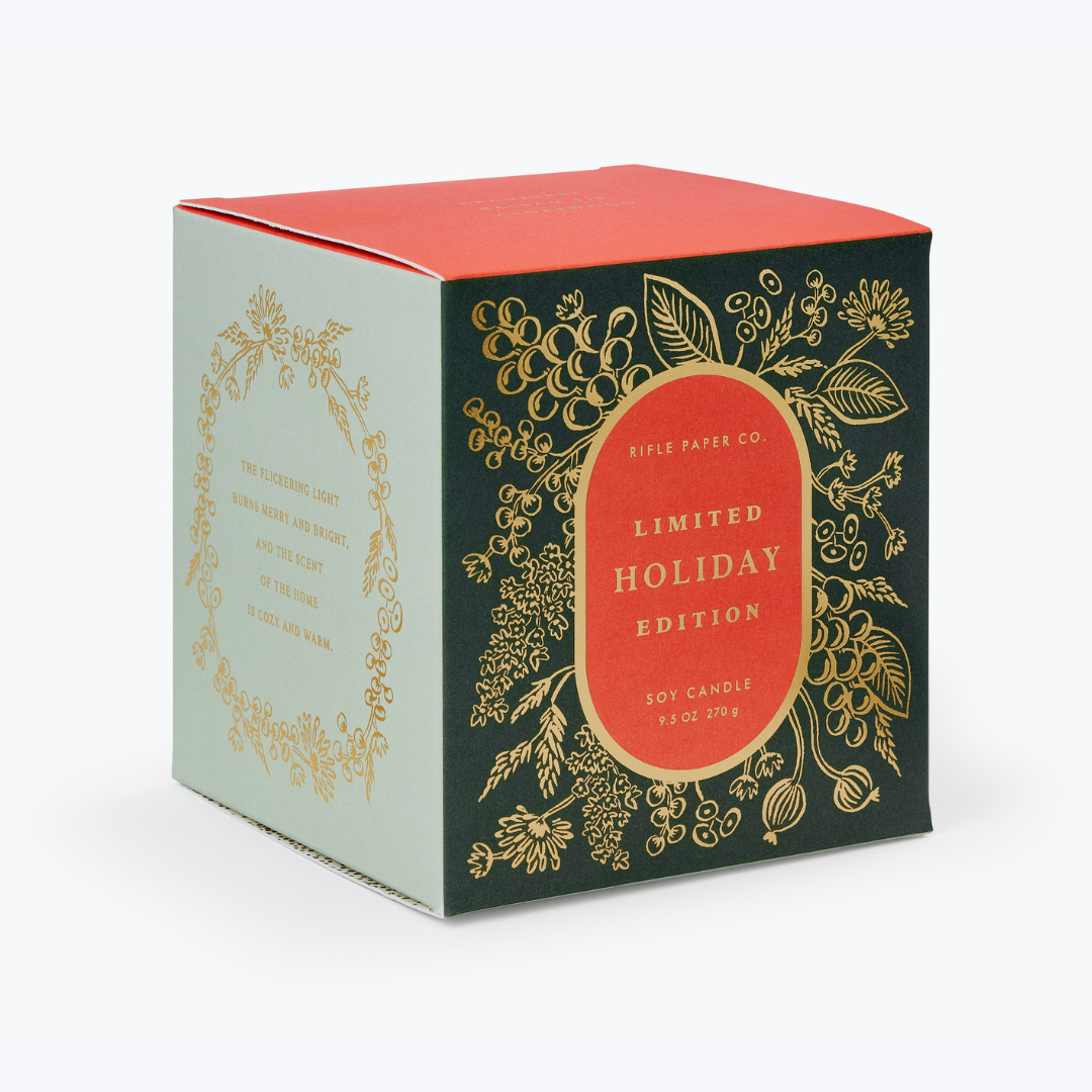 Holiday 9 oz Glass Candle