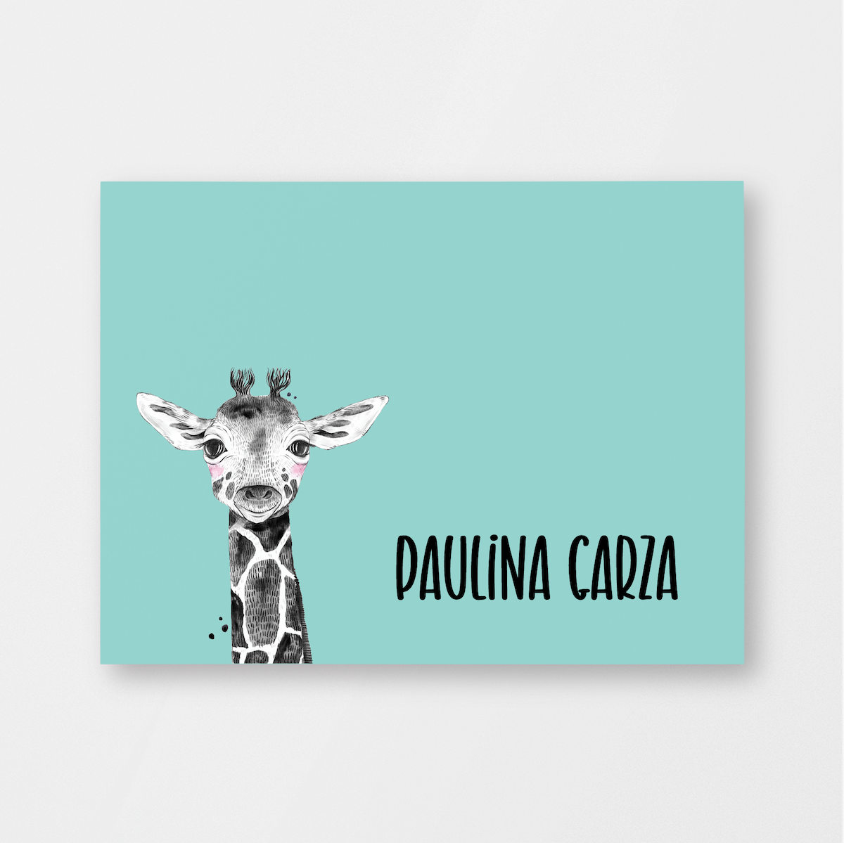 Tarjeta Individual Jirafa