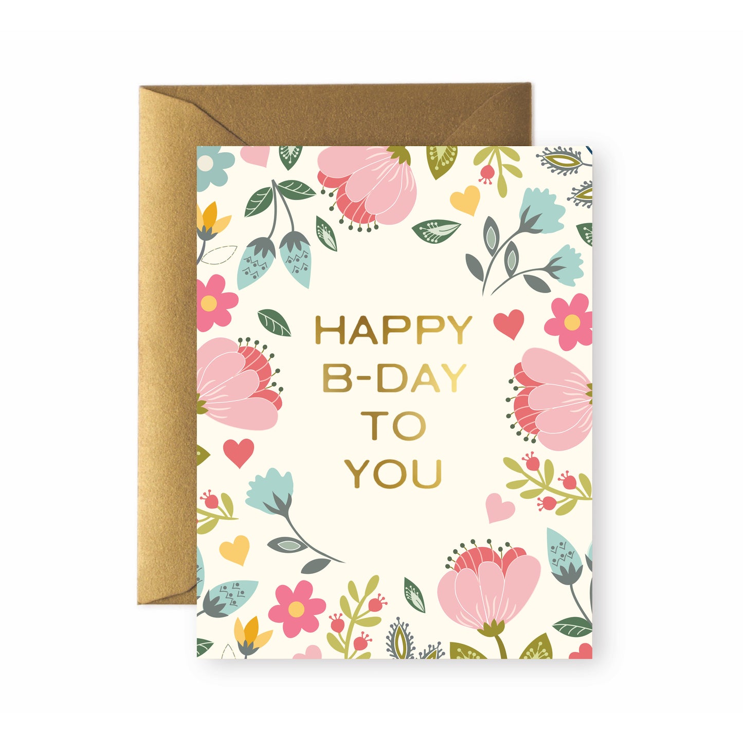 Birthday Flowers Greeting Card