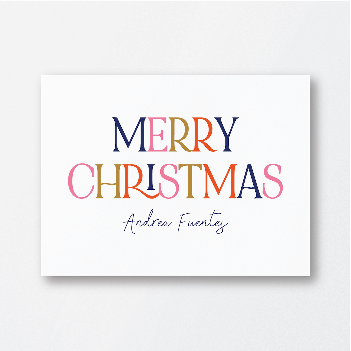 Multicolor Christmas Card