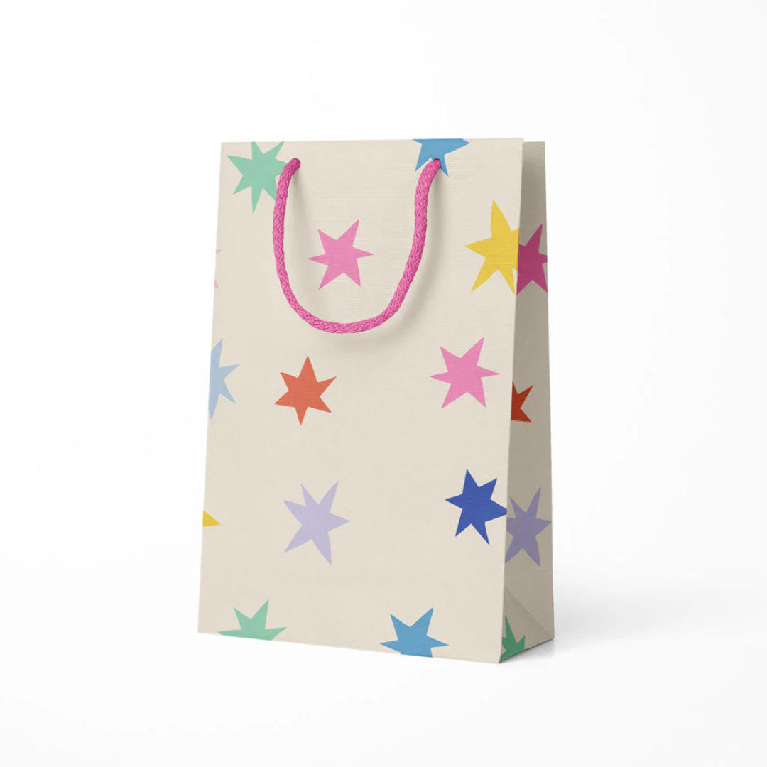 Multi Stars Medium Gift Bag
