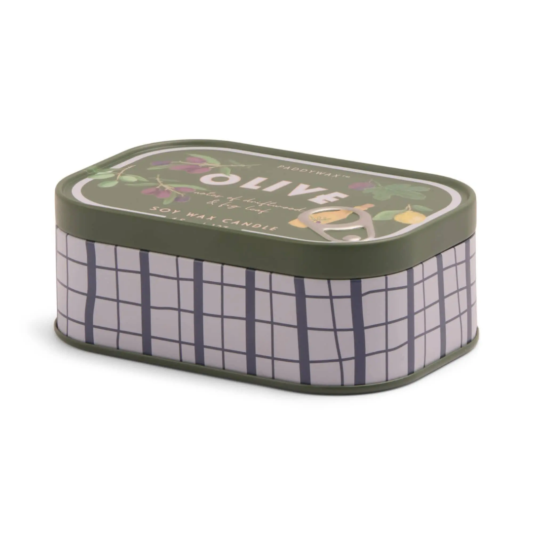Bistro 4.5 oz Tin Candle - Olive