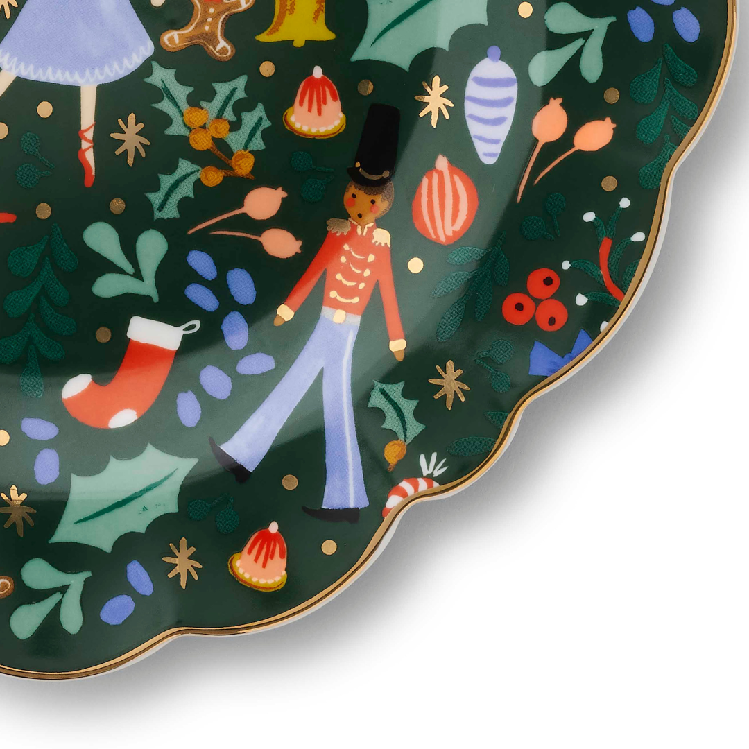 Nutcracker Porcelain Desert Plate Set