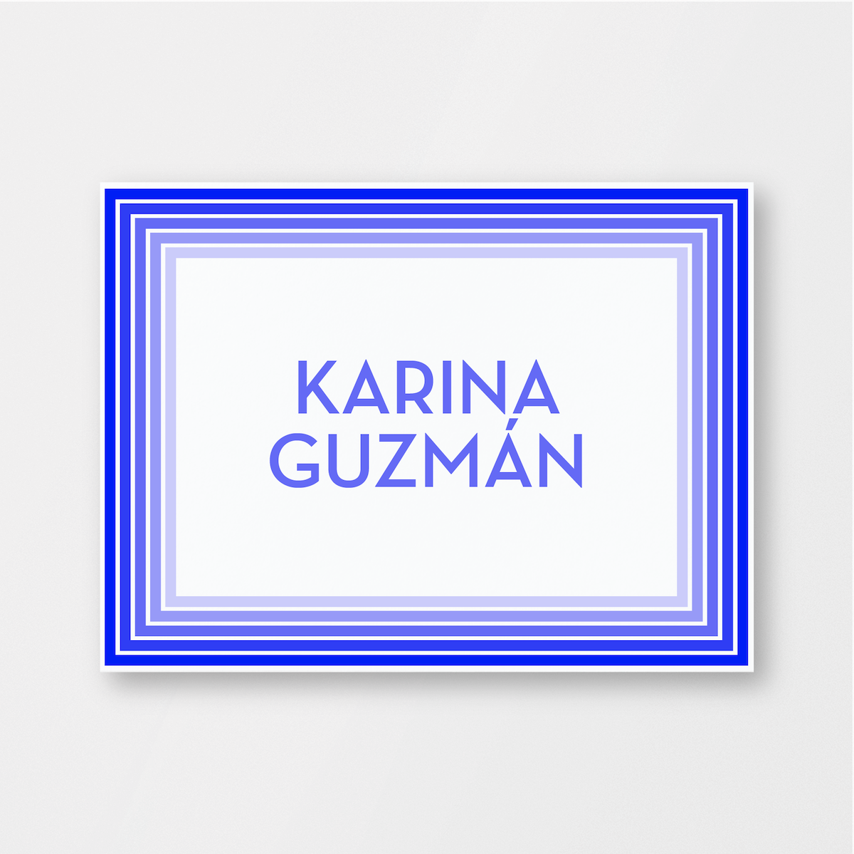 Purple and Blue Neon Single Card