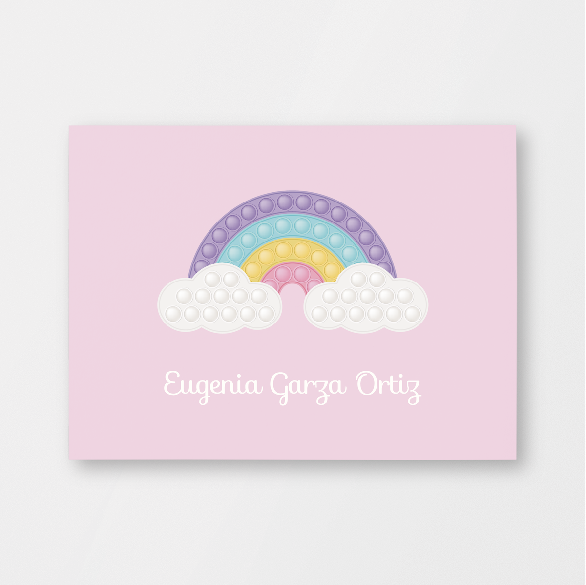 Tarjeta individual Pop It Rainbow