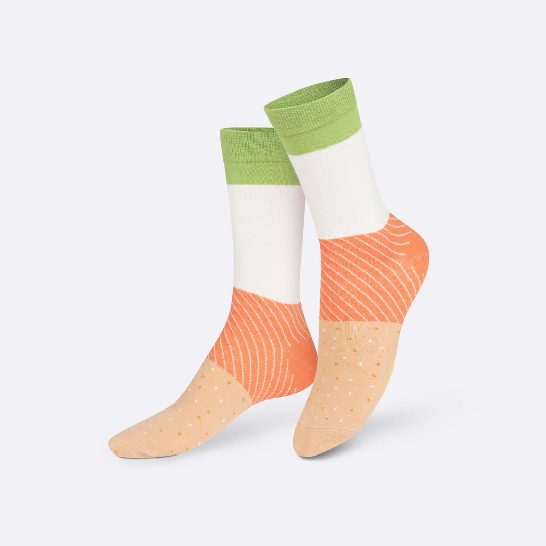 Salmon Bagel Socks