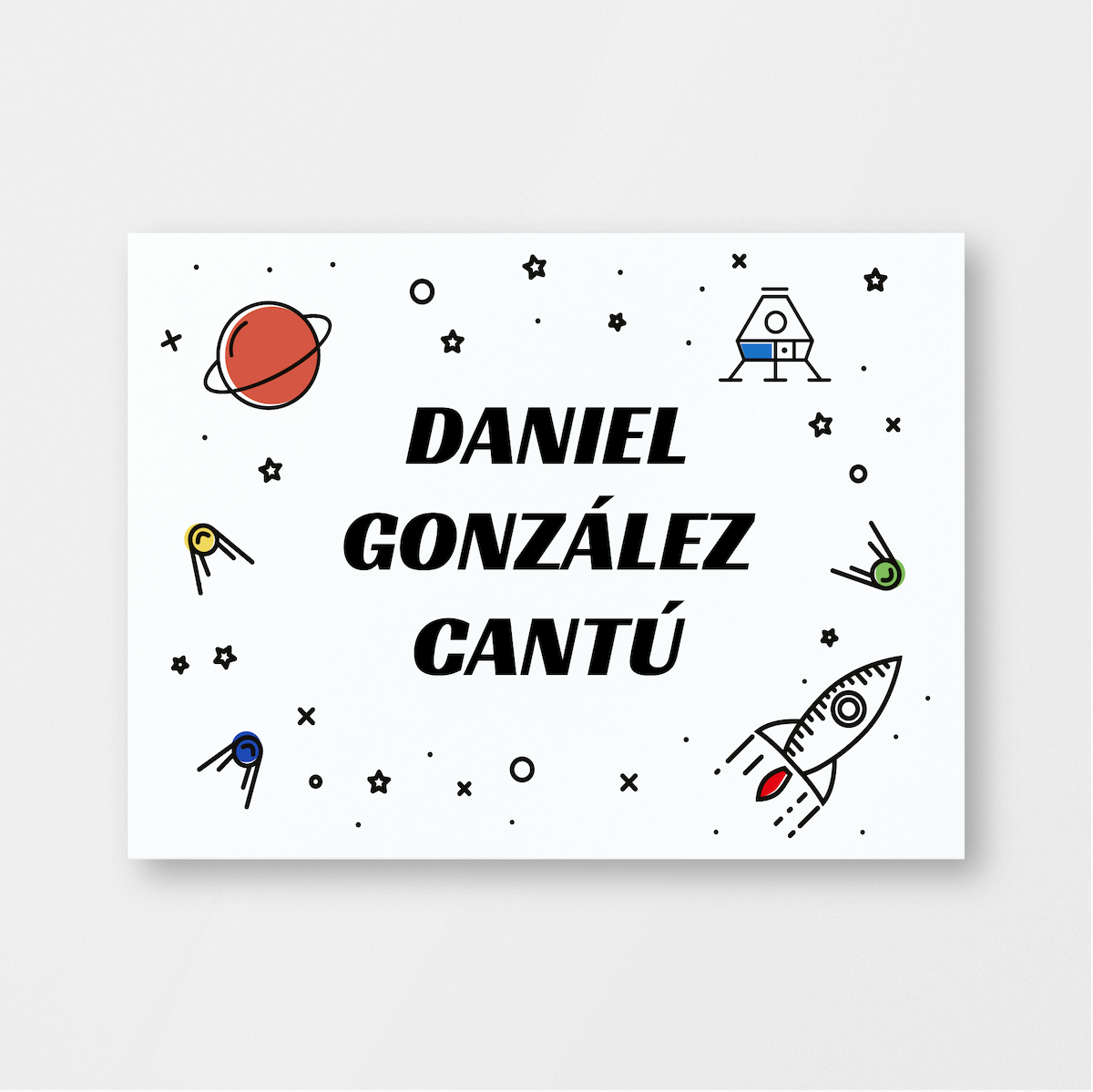 Tarjeta individual espacial
