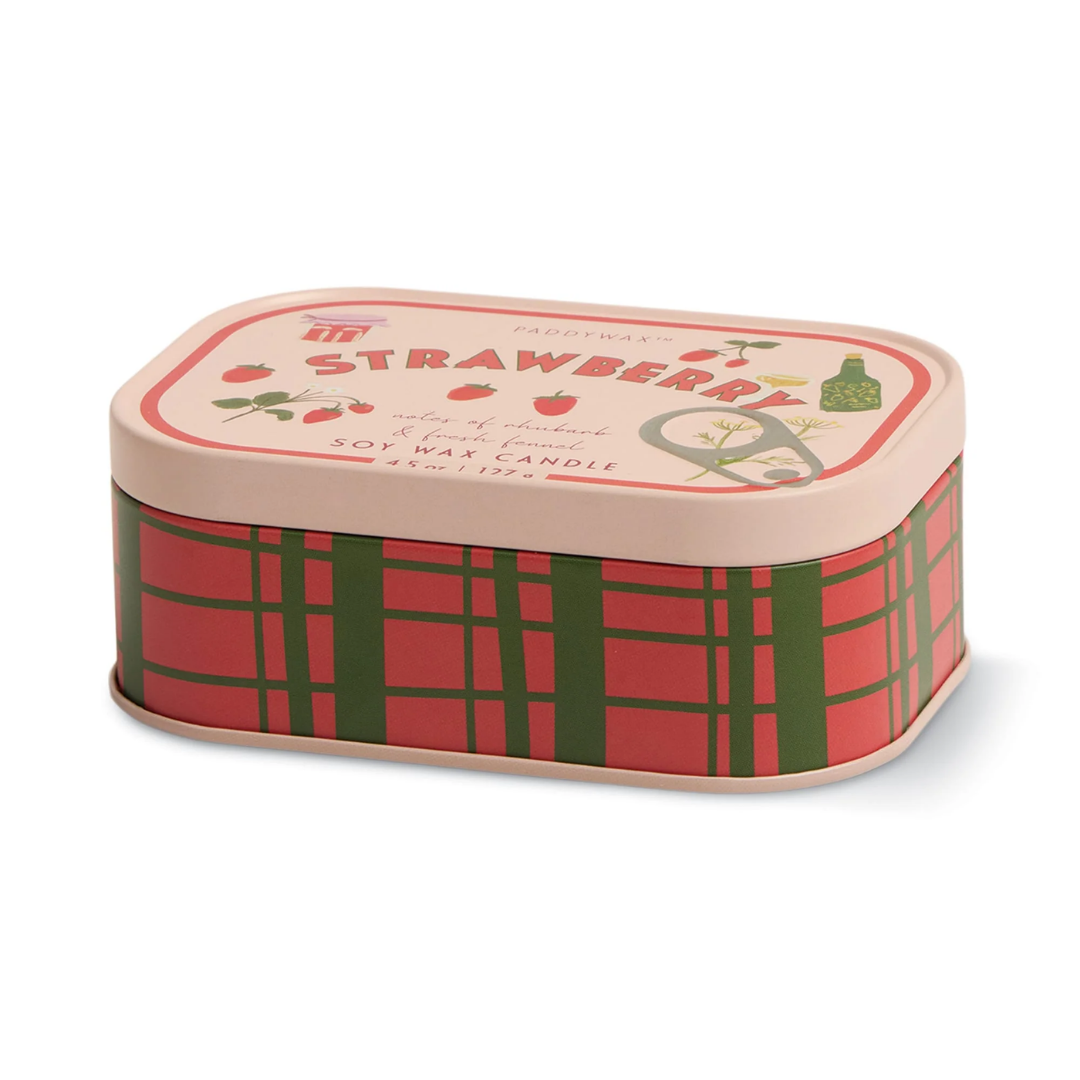 Bistro 4.5 oz Tin Candle - Strawberry