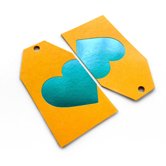 Big Blue Heart Tag