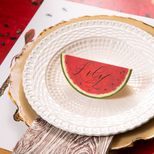 Watermelon Place Card
