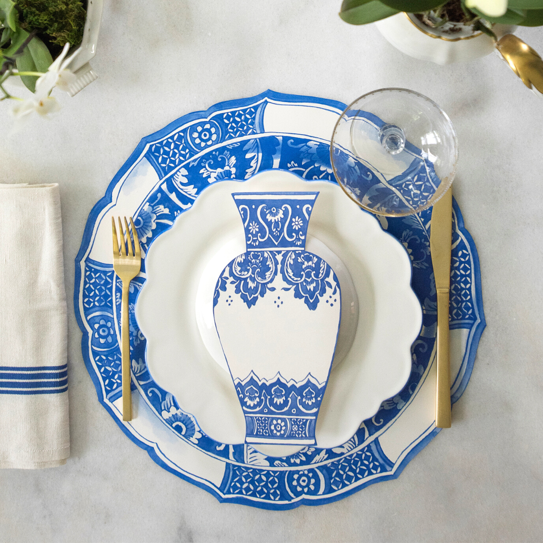 China Blue Vase Table Accent