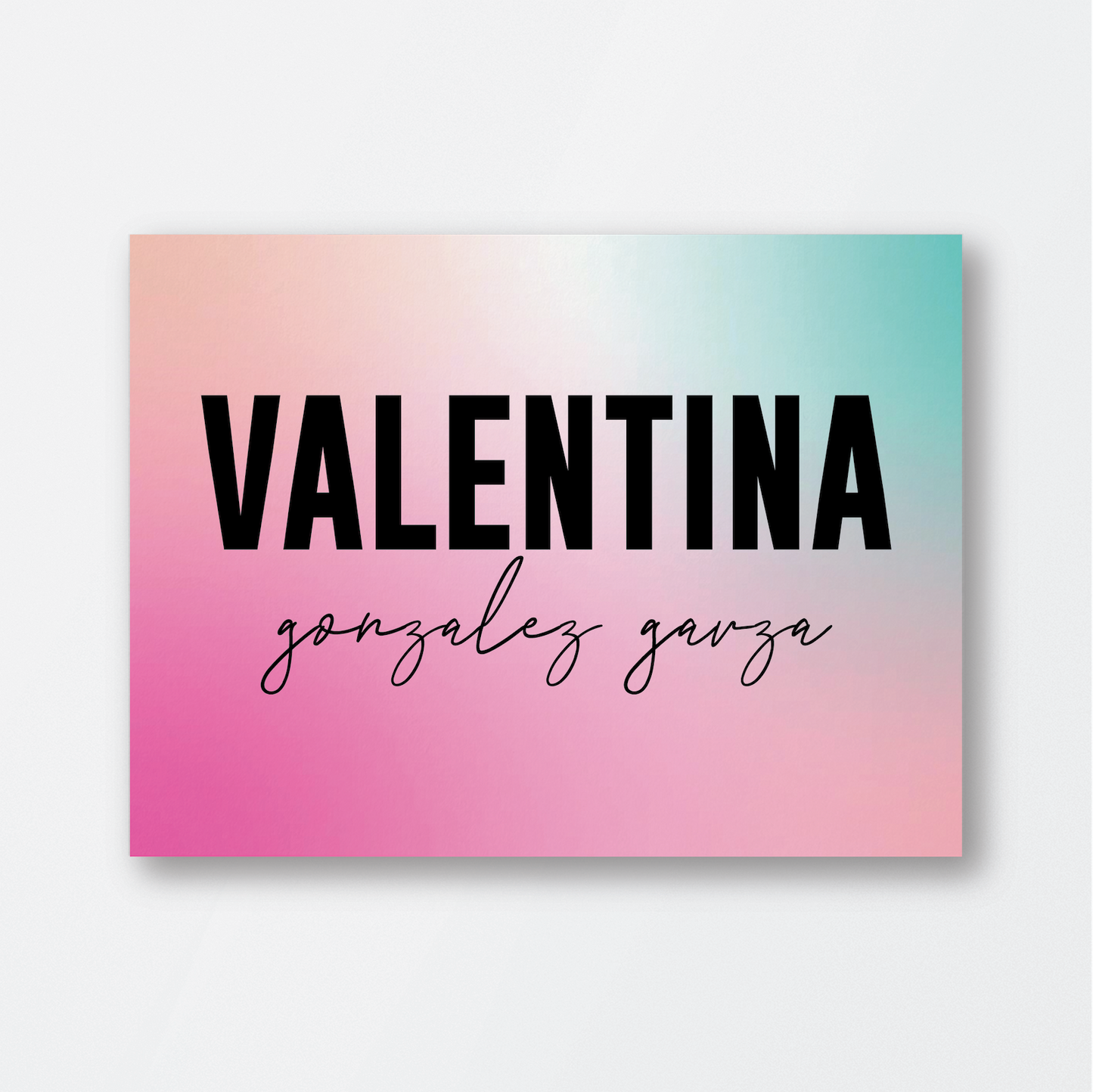 TARJETA MULTICOLOR DEGRADADA