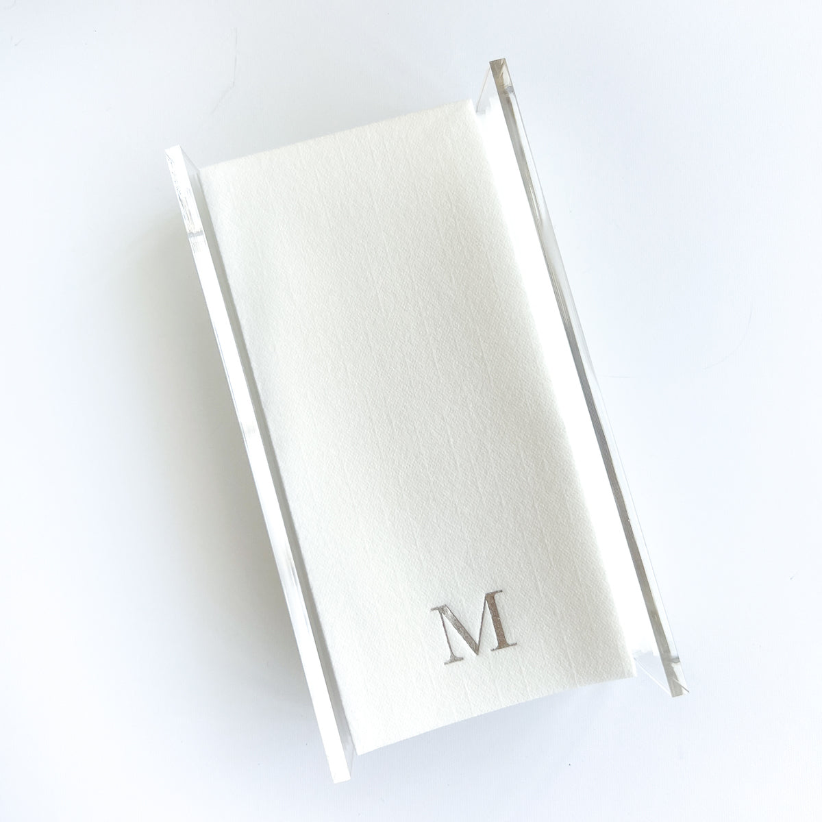 Silver Personalized Guest Towel