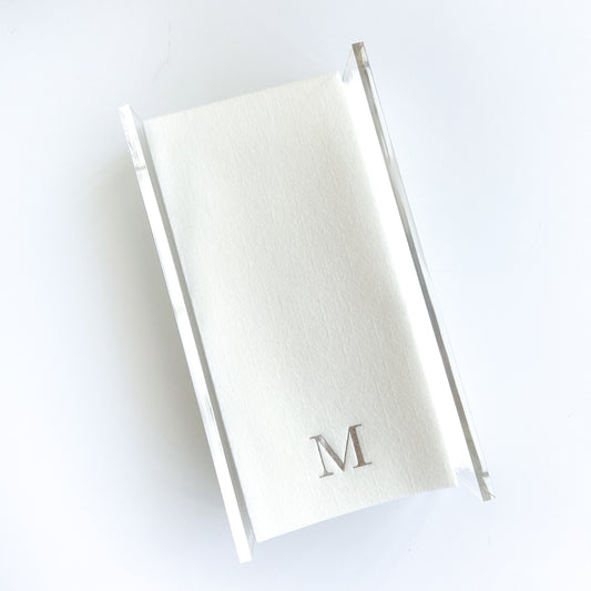 Silver Personalized Guest Towel